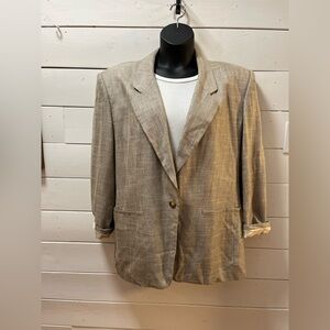 RENA ROWAN for SAVILLE Beige Vintage Blazer Size 16W